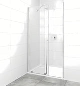 Sprchové dveře do niky SAT Xmotion 110 cm v lesklém chromu s čirým bezrámovým sklem