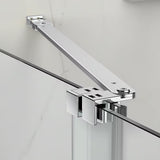 Sprchové dveře do niky SAT Xmotion 110 cm v lesklém chromu s čirým bezrámovým sklem