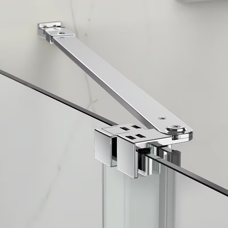 Sprchové dveře do niky SAT Xmotion 110 cm v lesklém chromu s čirým bezrámovým sklem