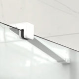 Obdélníkový sprchový kout SAT Xmotion 110x80 cm v bílé barvě s čirým sklem a posuvným otevíráním.