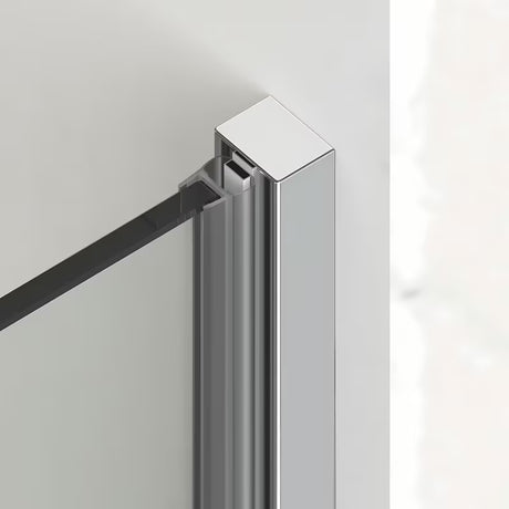 Sprchový kout SAT Xmotion 110x90 cm s čirým sklem, bezrámovým provedením a chromovými profily