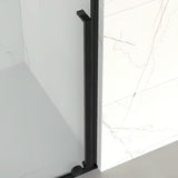 Tuš stijena Walk-In SAT Walk-In Xmotion 110x90 cm u crnoj izvedbi s prozirnim staklom