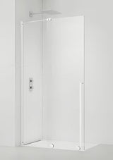 Sprchová zástěna Walk-In SAT Walk-In Xmotion 120 cm s čirým sklem a bílými profily