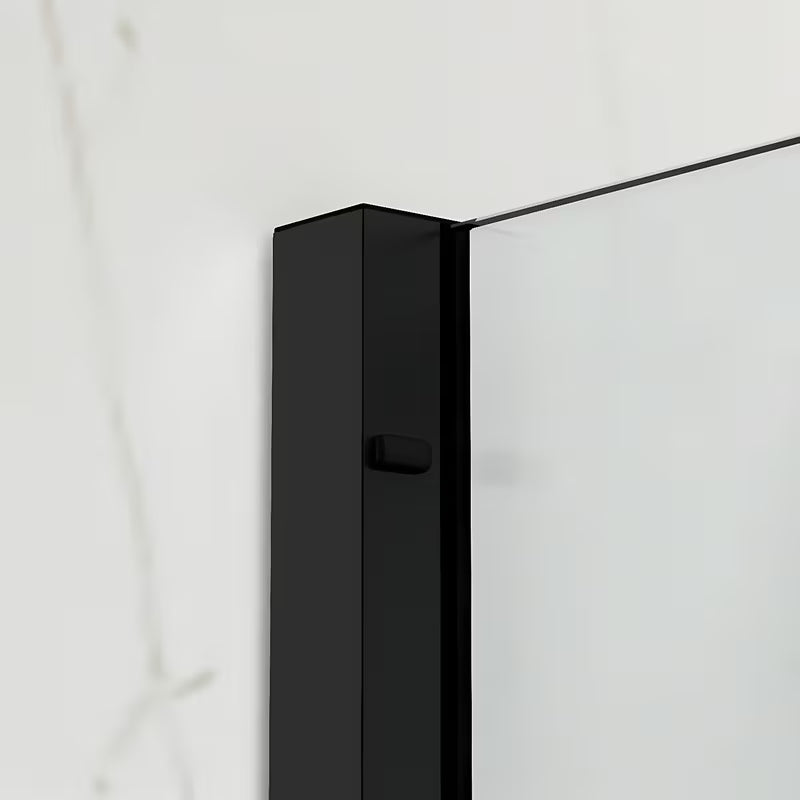 Sprchové dveře SAT Xmotion 120 cm v černém provedení s čirým sklem a posuvným otevíráním