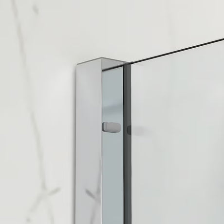 Sprchový kout SAT Xmotion 120x90 cm s čirým sklem, posuvnou zástěnou a lesklým chromovým profilem