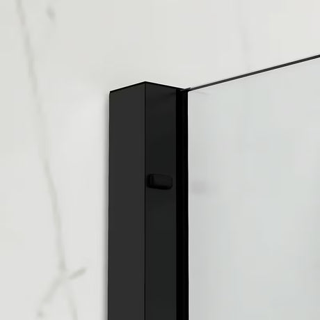 Sprchový kout SAT Xmotion 120x90 cm v černém provedení s čirým sklem a posuvným systémem