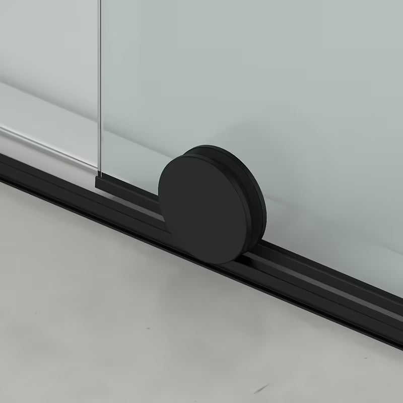 Sprchový kout SAT Xmotion 120x90 cm v černém provedení s čirým sklem a posuvným systémem