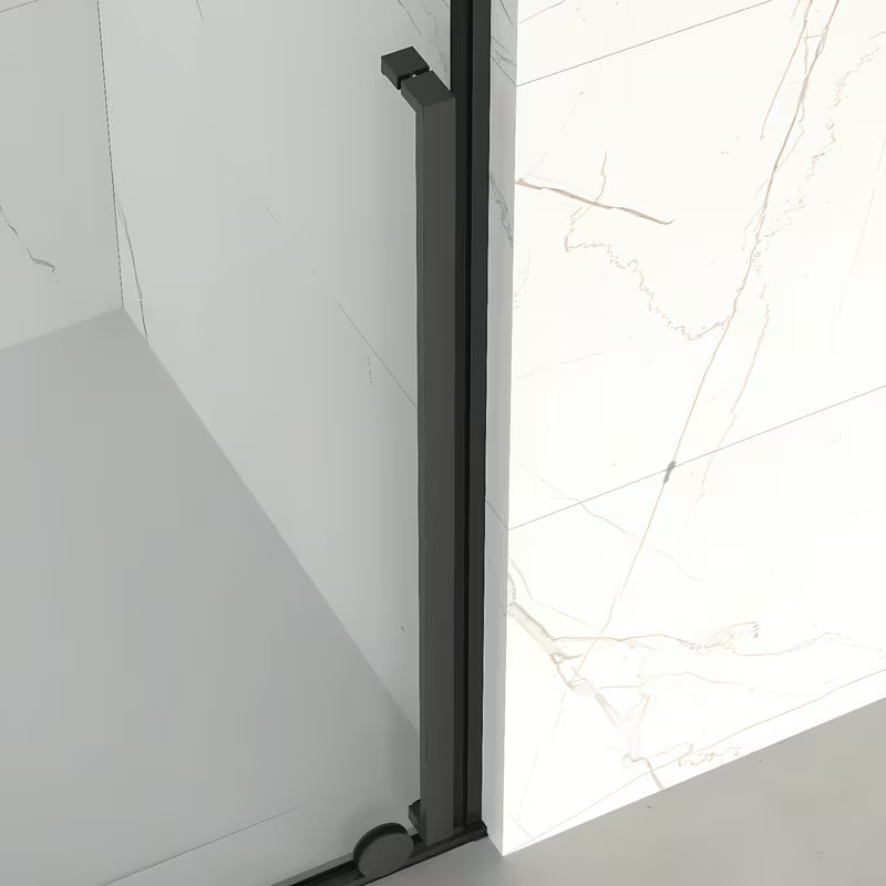 Walk-in sprchová zástěna SAT Xmotion 140 cm s bílými profily a čirým sklem bez dekoru