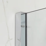 Sprchové dveře SAT Xmotion 140 cm v lesklém chromu s čirým sklem a posuvným otevíráním