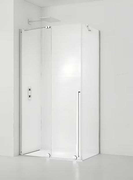 Sprchový kout SAT Xmotion 140x80 cm s čirým sklem a lesklým chromovým provedením