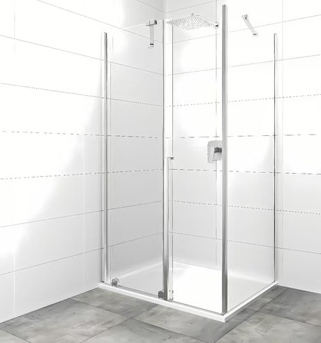 Sprchový kout SAT Xmotion 140x80 cm s čirým sklem a lesklým chromovým provedením