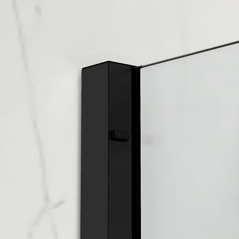 Sprchový kout SAT Xmotion 140x90 cm v černém provedení s čirým sklem a posuvným otevíráním