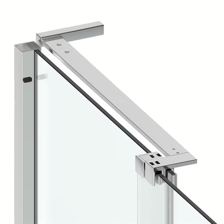 Sprchová zástěna SAT Walk-In Xmotion Walk-In 100 cm v lesklém chromu s čirým sklem