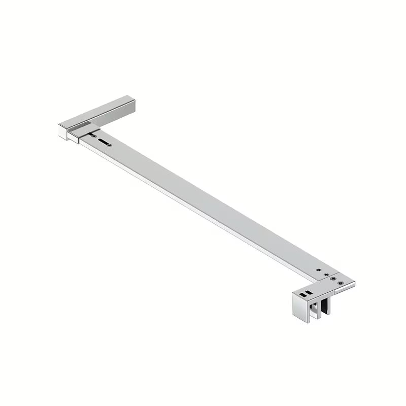 Čtvercový sprchový kout SAT Walk-In Xmotion 100x100 cm s posuvnými dveřmi a čirým sklem v lesklém chromu.
