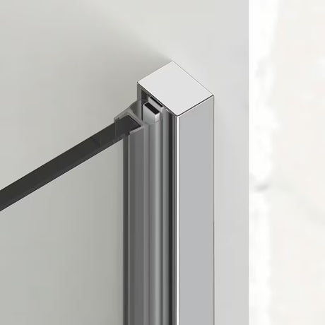 Sprchové dveře do niky SAT Xmotion 100 cm v lesklém chromu s čirým sklem a posuvným otevíráním.