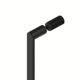 Obdélníkový sprchový kout SAT Xmotion 90x110 cm v černém provedení s čirým sklem a posuvnými dveřmi.