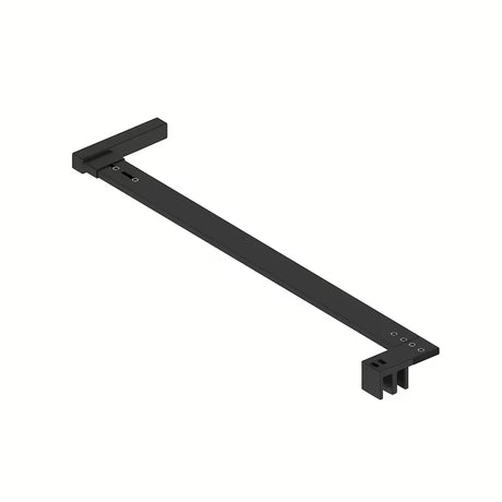 Sprchový kout SAT Walk-In Xmotion 110x100 cm v černé barvě s posuvnými dveřmi a čirým sklem