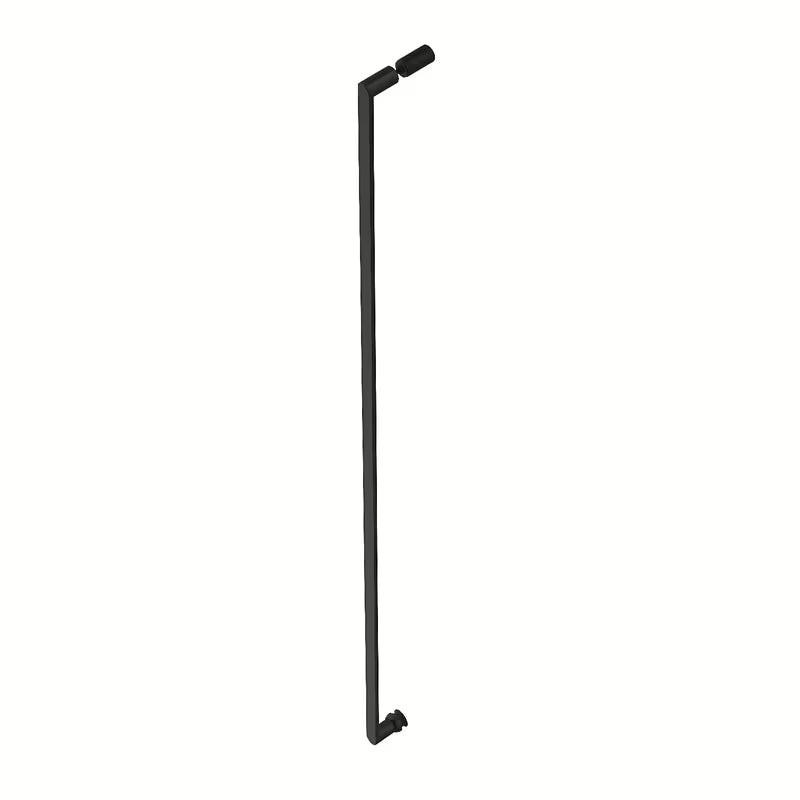 Posuvná sprchová zástěna walk-in SAT Walk-In Xmotion 120 cm v černé barvě s čirým sklem