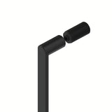 Posuvná sprchová zástěna walk-in SAT Walk-In Xmotion 120 cm v černé barvě s čirým sklem
