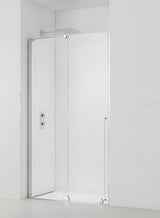 Tuš vrata SAT Walk-In Xmotion za nišo 120 cm v sijajnem kromu s prozornim steklom
