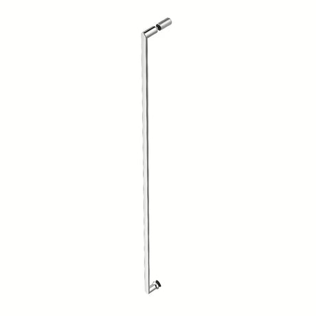 Obdélníkový sprchový kout SAT Xmotion 140x90 cm v lesklém chromu s čirým sklem a posuvnými dveřmi.