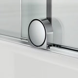 Vanová zástěna SAT Walk-In Xmotion 150 cm v chromovém provedení s posuvným dílem a úpravou Easy Clean