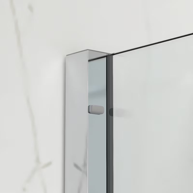 Vanová zástěna SAT Walk-In Xmotion 150 cm v chromovém provedení s posuvným dílem a úpravou Easy Clean