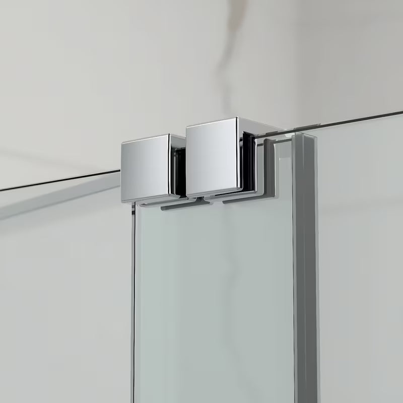 Vanová zástěna SAT Walk-In Xmotion 150 cm v chromovém provedení s posuvným dílem a úpravou Easy Clean