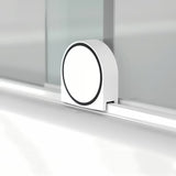 Vanová zástěna SAT Walk-In Xmotion 150 cm s transparentním sklem a bílými profily