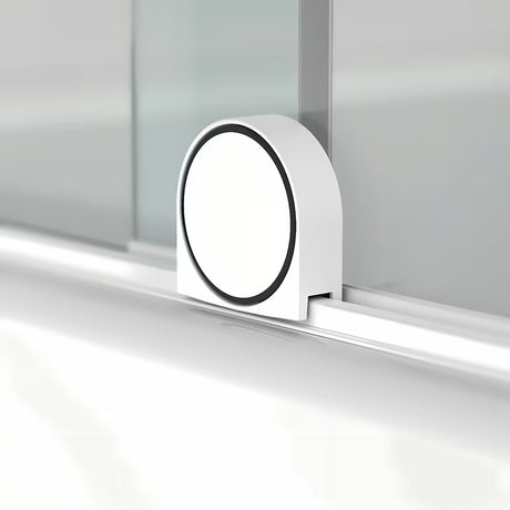 Vanová zástěna SAT Walk-In Xmotion 150 cm s transparentním sklem a bílými profily