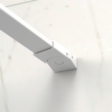 Vanová zástěna SAT Walk-In Xmotion 150 cm s transparentním sklem a bílými profily