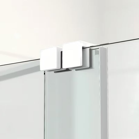 Vanová zástěna SAT Walk-In Xmotion 150 cm s transparentním sklem a bílými profily