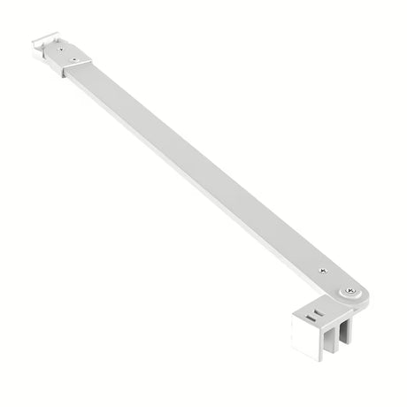 Bílé upevňovací rameno s kloubem pro zástěny SAT Walk-In Xmotion pro sklo 8 mm.