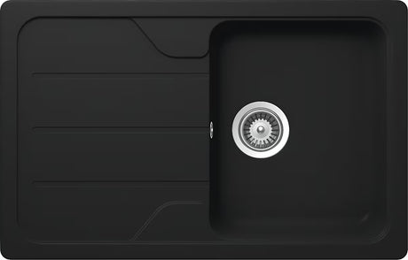 Granitový kuchyňský dřez Schock Formhaus D100S s odkapávačem v barvě onyx