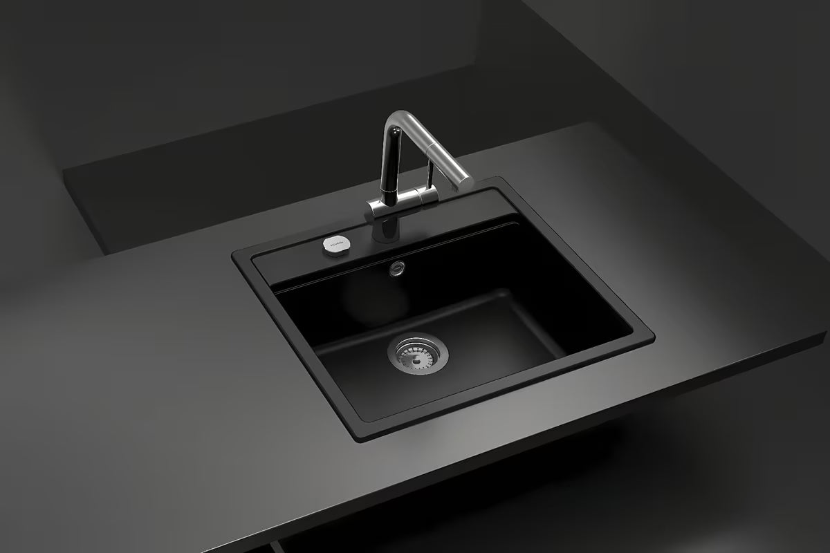 Schock granitový kuchyňský jednodřez Cristadur 57 x 51 cm v barvě stone pro horní montáž