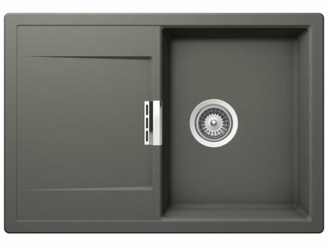 Granitový kuchyňský dřez Schock Mono D100S s odkapávačem v barvě stone pro montáž na pracovní desku.