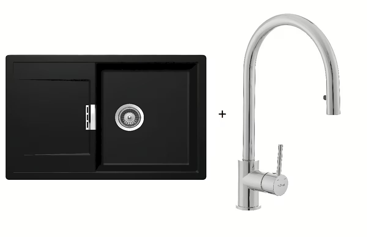 Výhodný set granitového kuchyňského dřezu Schock a kuchyňské baterie SIKO