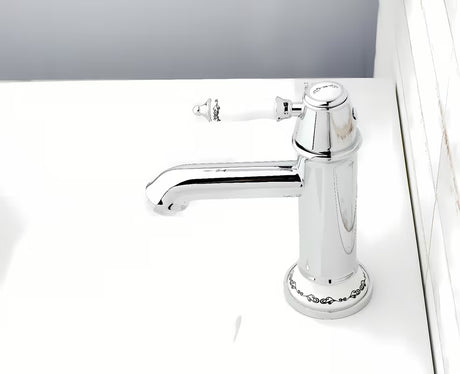 Chromová umyvadlová baterie SIKO Provence v retro designu se zdobnými detaily