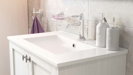 Chromová umyvadlová baterie SIKO Provence v retro designu se zdobnými detaily