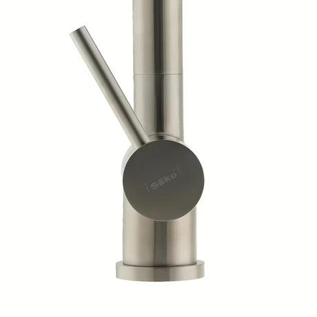 Nerezová dřezová baterie SIKO Steel s otočným ramínkem v matném provedení supersteel