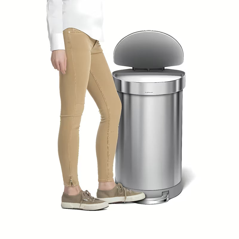 Odpadkový koš Simplehuman Pedal bin z kartáčované nerezové oceli s pedálovým otevíráním