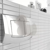 Bílé dvojčinné ovládací tlačítko Tece Ambia pro WC pro dvoumnožstevní splachování