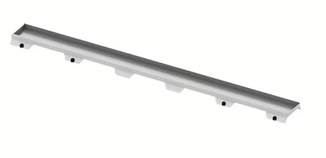 Nerezový rošt Tece Drainline plate II pro vložení dlažby do sprchového žlabu s leštěnými okraji