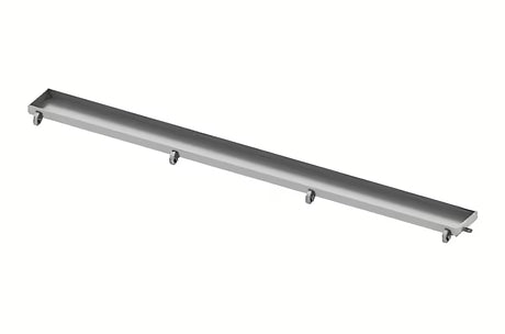 Tece Drainline rovný nerezový rošt plate pro vložení dlažby s leštěnými viditelnými okraji