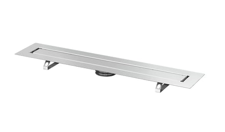 Nerezový sprchový žlab Tece Drainline 70 cm s roštem pro nalepení dlažby