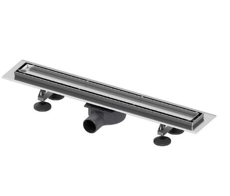 Sprchový žlab Tece Linus 80 cm v provedení chrome s roštem pro vložení dlažby