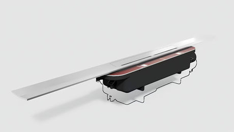 Sprchový žlab Tece Tecedrainprofile 90 cm z nerezové oceli v provedení supersteel