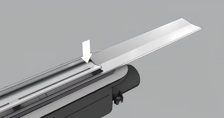 Sprchový žlab Tece Tecedrainprofile 90 cm z nerezové oceli v provedení supersteel