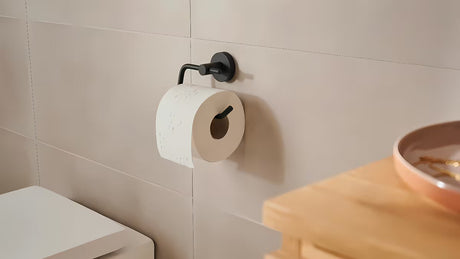 Bronzový držák toaletního papíru Tesa bez krytu s montáží bez vrtání pomocí tesa Power.Kit