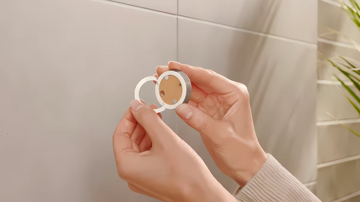 Bronzinis sieninis kabliukas Tesa su montavimu be gręžimo naudojant Power.Kit technologiją